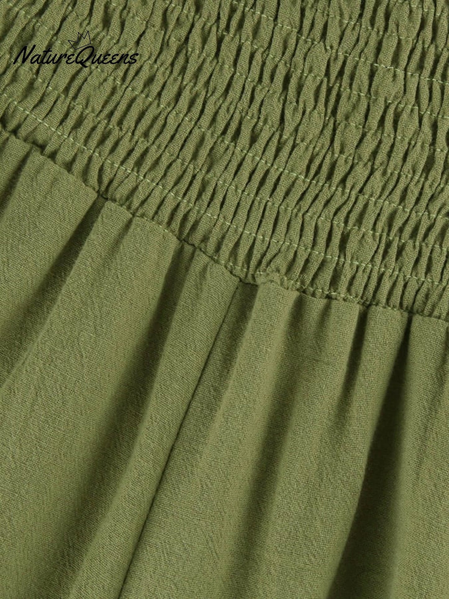 Women's High-Waist Pleated Irregular Hem Cotton And Linen Loose Casual Pants