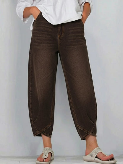 New Arrivals🔥 Women's Casual Simple Denim Cotton Pants