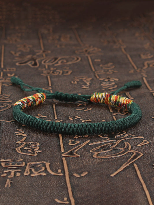 Japanese Vintage Hand-woven Color Clash Bracelet
