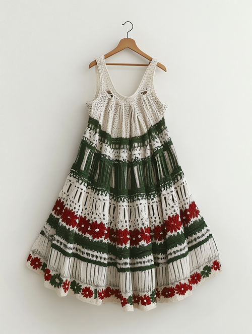 Knitted Summer Fashion Hollow Dress 2875