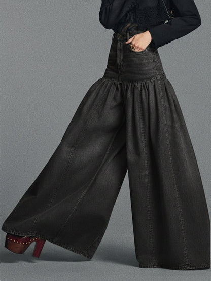 Relaxed  Casual Wide-leg Jeans — Comfort Meets Classic Denim
