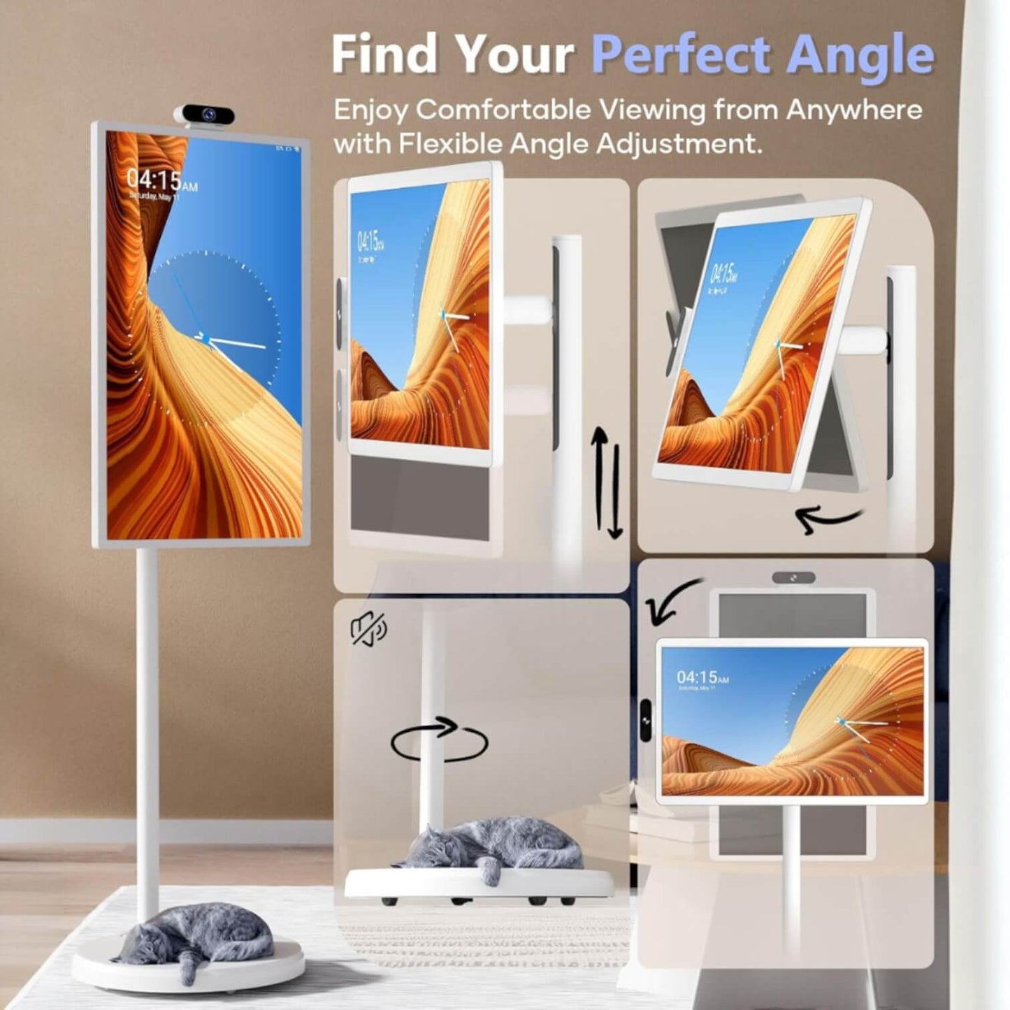 Wireless Cordless TV - Anywhere Touchscreen on Wheels